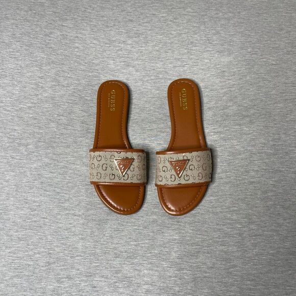 GUESS Women’s Signature Logo Slip-On Slide Sandals - Picture 10 of 11